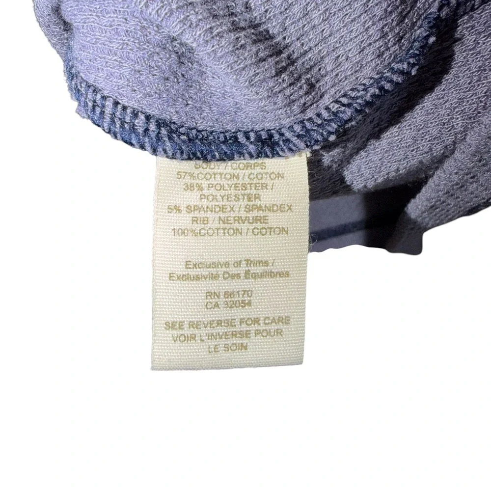 Vintage Free People Motor Cuff Thermal Top M Lavender Purple Waffle Knit